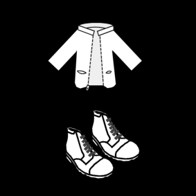 manteau et souliers